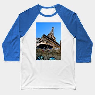 Eiffel Tower Paris Hotel Las Vegas America Baseball T-Shirt